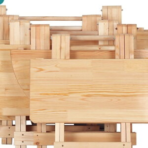 實木折疊桌簡易小戶型陽臺戶外擺攤便攜式吃飯方圓學習桌餐桌家用