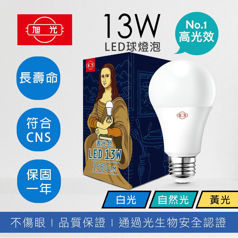 旭光 LED 燈泡3.5W 5W 8W 10W 13W 16W 20W白光 黃光 自然光 4