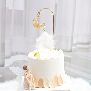 [Hare.D]垂吊羽毛蛋糕插件 烘焙裝飾 羽毛蛋糕裝飾 蛋糕插件 生日裝飾 蛋糕擺件 烘培小物 派對