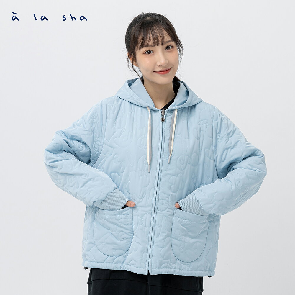 a la sha 兩面穿絎縫鋪棉外套 2