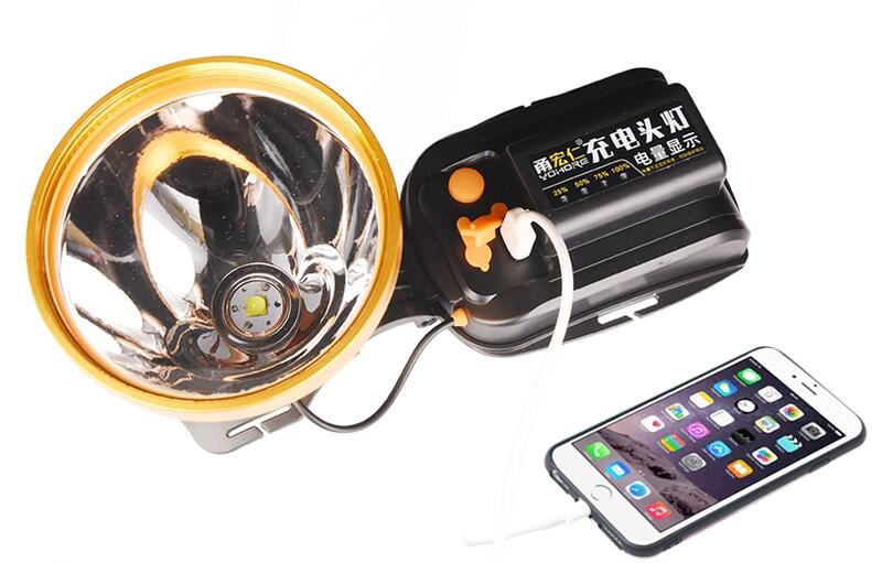 頭燈2020LED頭燈強光充電超亮四核V27遠射疝氣頭戴式夜釣燈釣魚燈礦燈