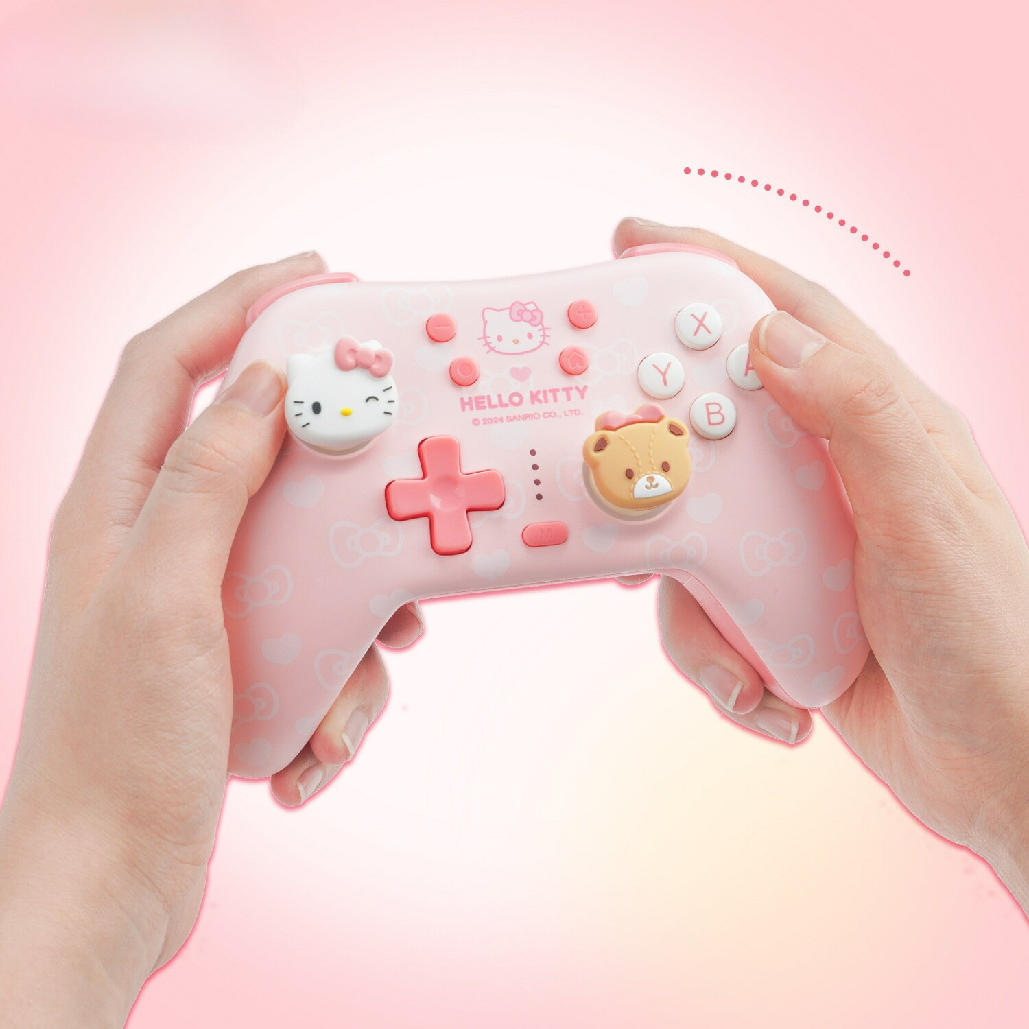 Hello Kitty遊戲手柄無線藍芽可愛適配switchPCSteam手機藍芽