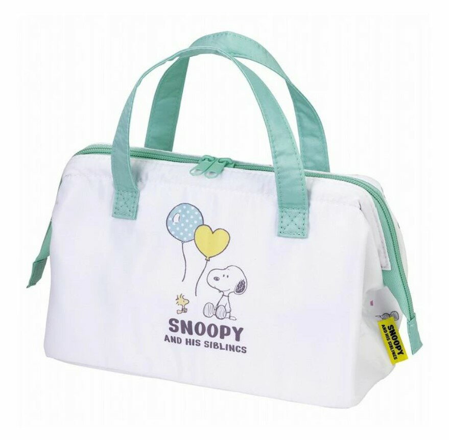 史努比 snoopy 口金開口 便當袋 保冷袋(氣球)-日本直送，新品預購｜小鶴日貨