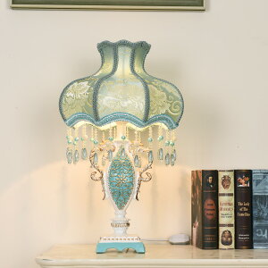 歐式臺燈溫馨浪漫輕奢創意插電式家用書房調節亮度遙控臥室床頭燈