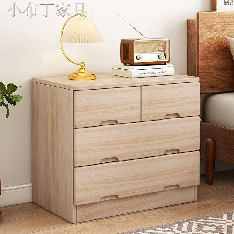 床頭柜現代簡約小型仿實木家用臥室床邊柜簡易置物柜儲物收納柜子