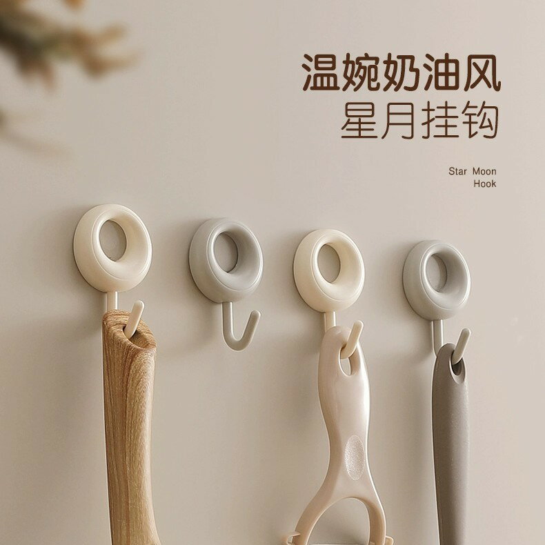 掛鉤粘膠強力免打孔門後大衣掛鉤無痕掛勾浴室貼墻粘鉤廚房掛鉤