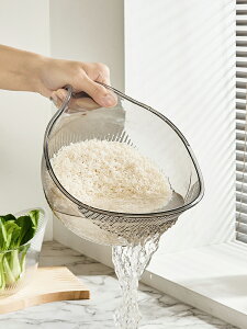 優勤廚房淘米神器洗米篩淘米盆瀝水籃子家用多功能淘菜洗水果盆子