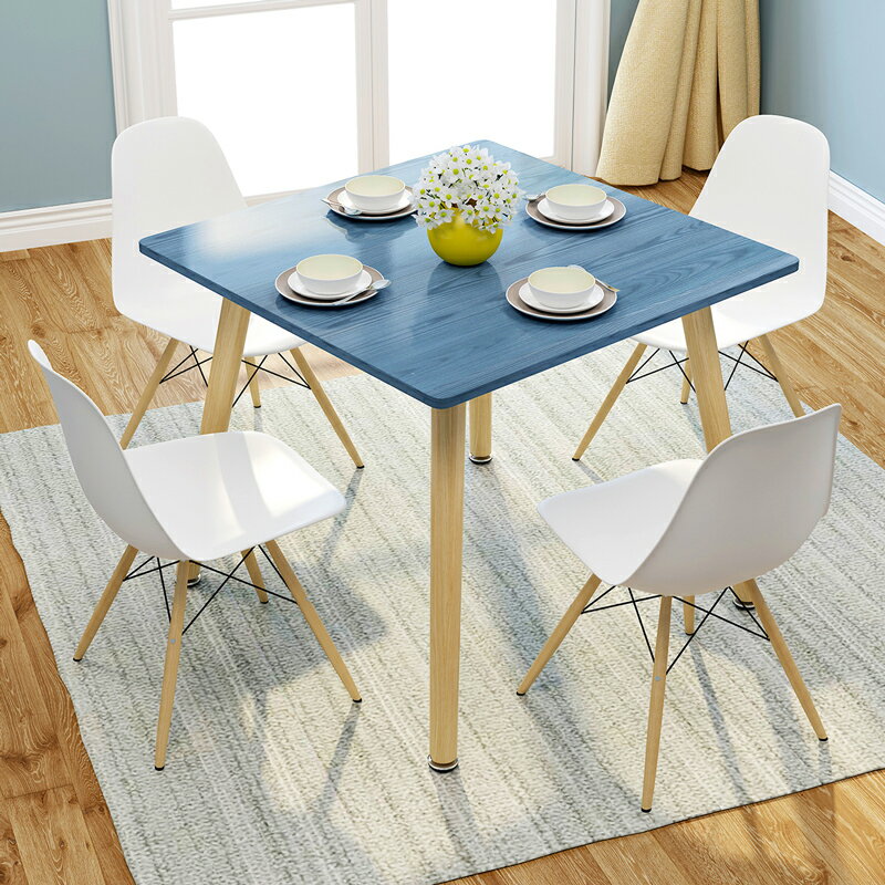 餐桌小戶型家用客廳飯桌現代簡約吃飯桌子歐式輕奢多功能圓桌方桌