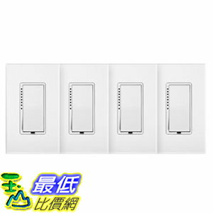 [106美國直購] 調光開關 Insteon Dimmer Switch with Wall Plate 4-Pack A818952