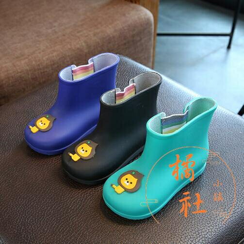 新品上架~~兒童雨鞋塑膠防水防滑可愛卡通雨鞋-青木鋪子