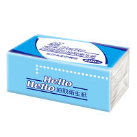 【箱購免運】通過CNS標準 Hello環保抽取式衛生紙100抽x8包x6袋(200張48包) 180x190mm
