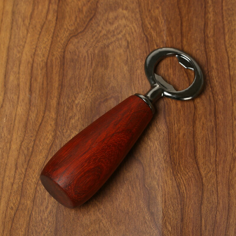 開瓶器 開罐神器 開罐器 黑胡桃木小胖啤酒開瓶器起子個性創意家用擺件輕奢開蓋木質啟瓶器『FY00216』