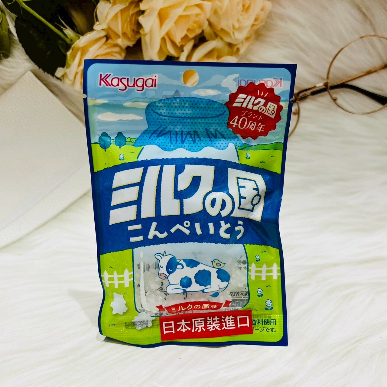 日本 Kasugai 春日井 牛奶之國 牛奶風味 金平糖 30g 古早味金平糖 牛奶金平糖