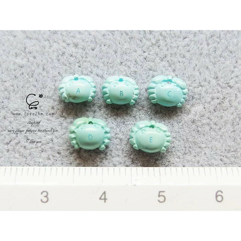 湖北松-小螃蟹/湖北松石/水晶飾品/ [晶晶工坊-love2hm]