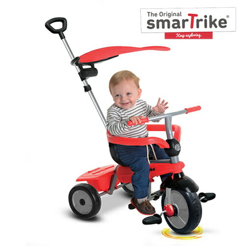 SmarTrike 4 in 1三輪車-微風紅(含遮陽篷)【悅兒園婦幼生活館】 | 悅兒