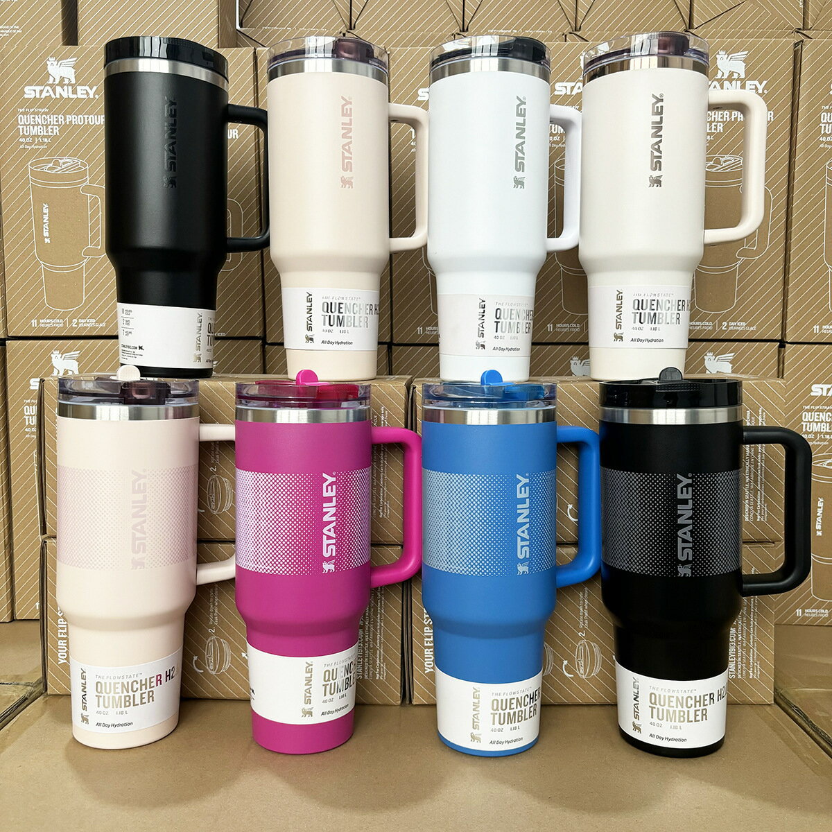 同款Stanley新款巨無霸杯漏折疊吸管蓋40oz三代冰霸杯大容量車杯【宜家良品百貨】