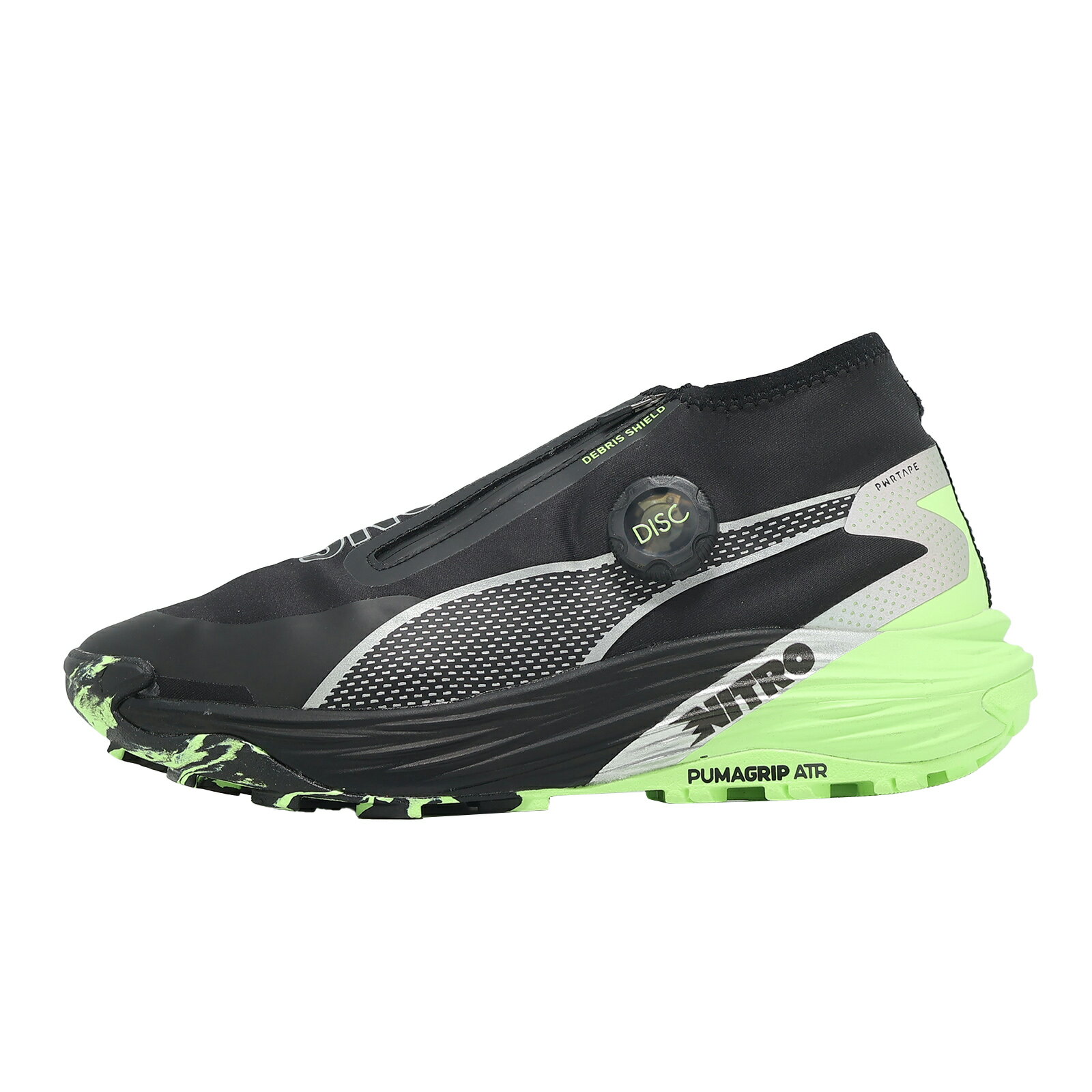 Puma 越野跑鞋 Voyage Nitro 3 Disc W 女鞋 黑 旋鈕 拉鍊 戶外 309794-01