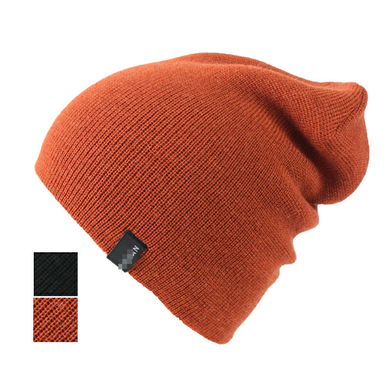 秋冬季時尚保暖帽子男女雙層針織毛線帽加厚戶外運動護耳滑雪帽男1入