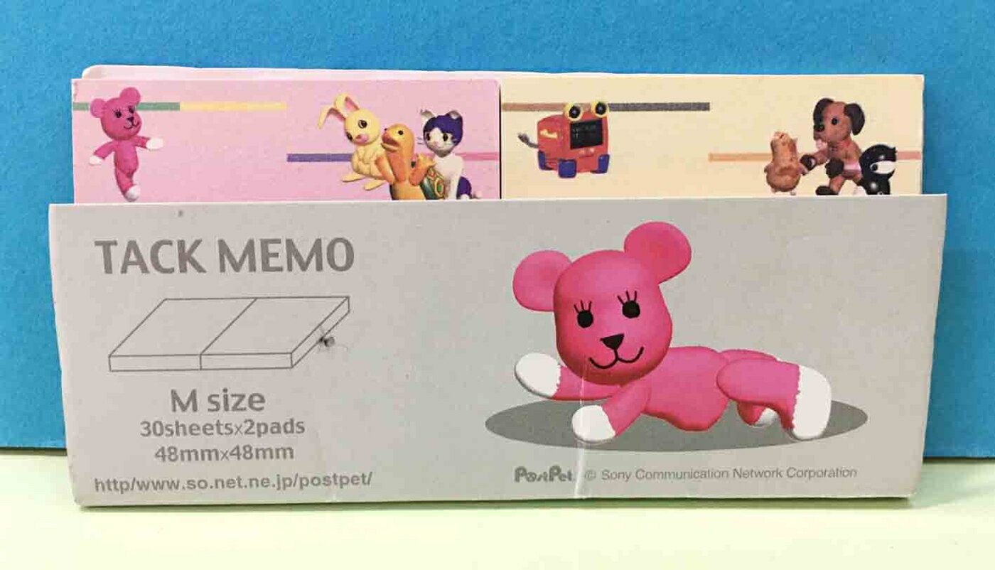 【震撼精品百貨】PostPet MOMO熊 MOMO熊便利貼-黃粉色#71964 震撼日式精品百貨