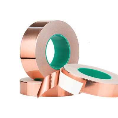 雙面導電銅箔膠帶 30M 雙導銅箔膠帶 導電膠帶 屏蔽膠帶 防輻射耐高溫純銅雙面導電銅箔紙膠帶 可焊錫