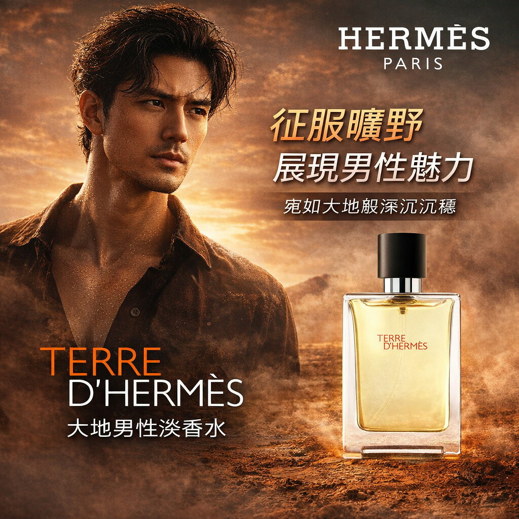 HERMÈS 愛馬仕 TERRE D’HERMÈS 大地男性淡香水 12.5ml 國際航空版 男香 男性香水