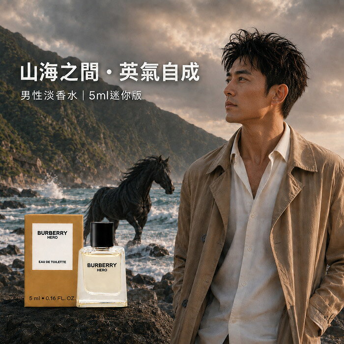 BURBERRY 英雄神話男性淡香水 5ml 【英國】男香 木質調 迷你香水 隨身香氛 旅行小香 男性香水