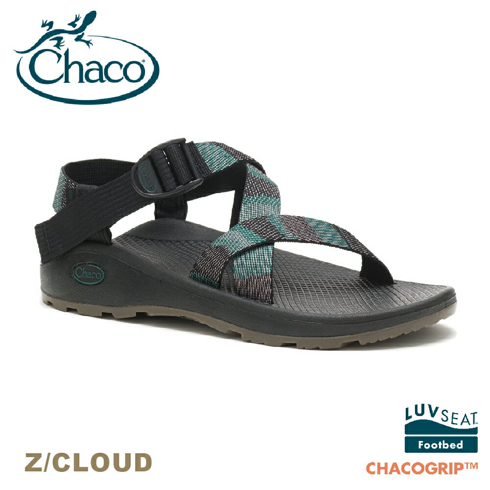 【CHACO 美國 男 Z/CLOUD涼鞋-標準款《編織黑》】CH-ZLM01HH29/越野舒壓運動涼鞋