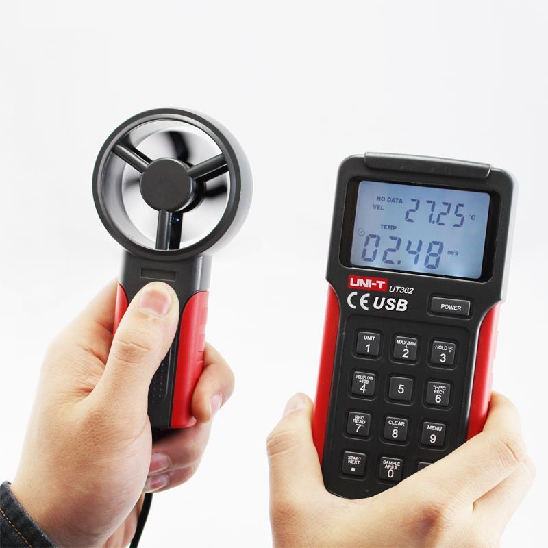 {保固一年 可打統編}優利德風速儀UT363/UT363BT風速計測風儀風力測量儀UT363S分體式 2