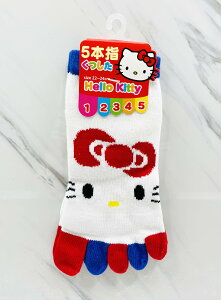 【震撼精品百貨】Hello Kitty 凱蒂貓~日本sanrio三麗鷗 KITTY五指襪子(22~24CM)白*25306