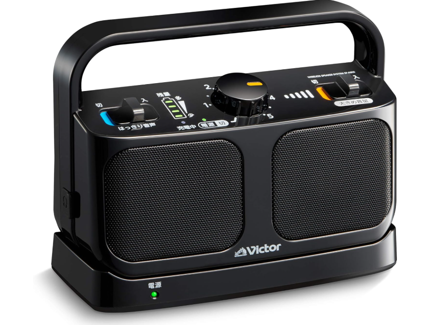 JVC Victor SP-A900-B 手邊電視揚聲器｜2.4GHz 無線｜清晰人聲｜生活