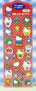 【震撼精品百貨】Hello Kitty 凱蒂貓 KITTY立體貼紙-牛仔 震撼日式精品百貨