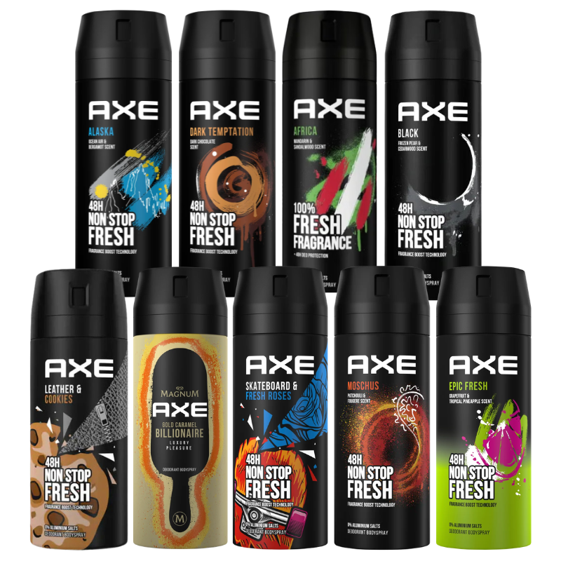 AXE 戰斧 男士體香噴霧 150ml 摩洛哥 黑夜騎士 冰河 炫金 狂野大地 體香 噴霧 附發票現貨 ｜換季推薦⚡專櫃保養 初秋彩妝 品牌香氛 【心心哈德】