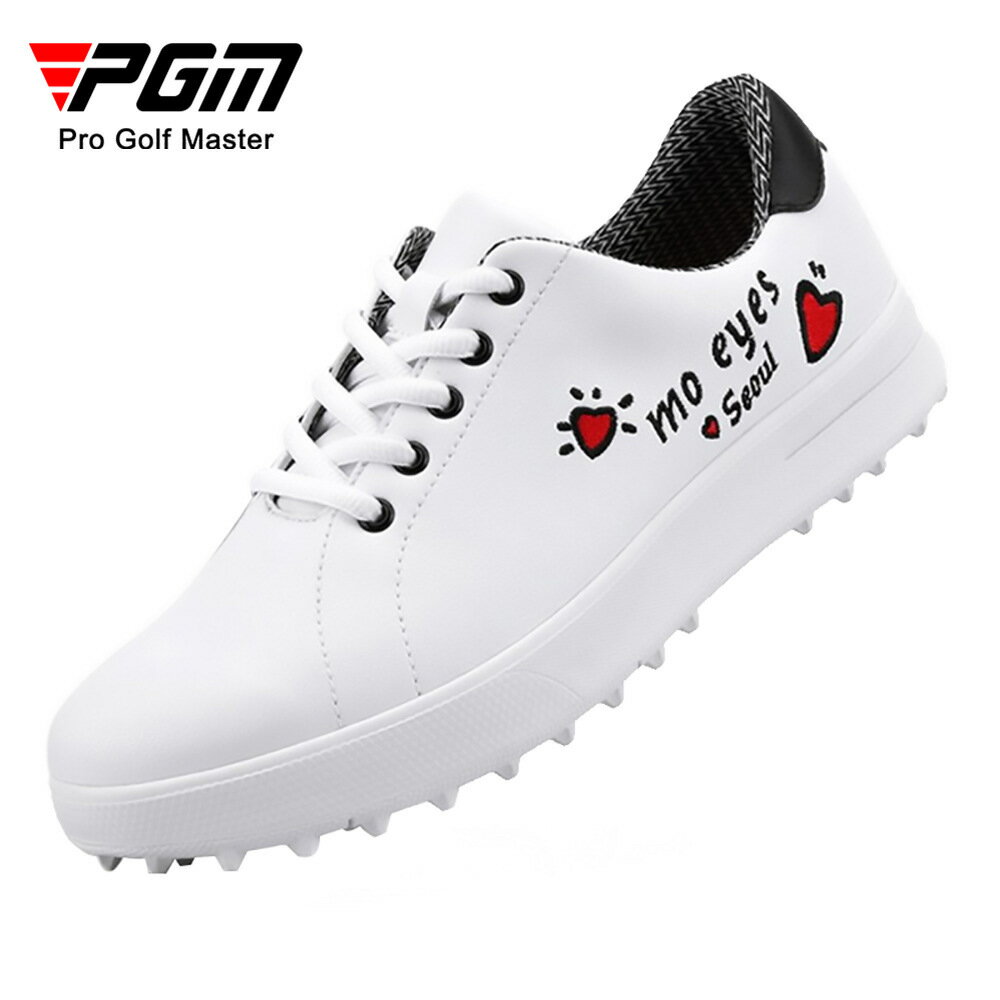 PGM 高爾夫球鞋 女士防水鞋子 韓版百搭小白鞋 柔軟透氣