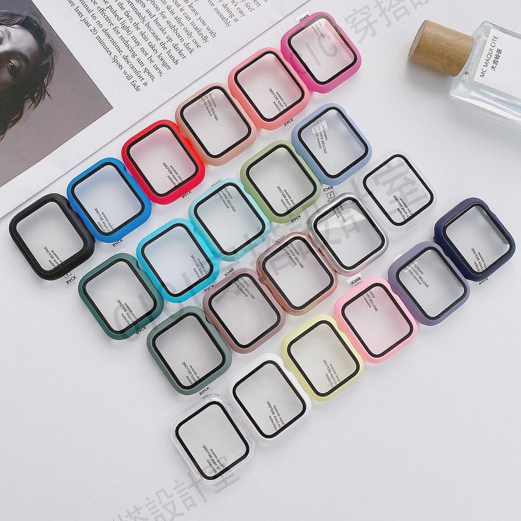 【滿299出貨】手錶保護套 適用APPLE WATCH 滿版保護貼 玻璃貼 防摔 一體殼 7 6 SE 代 44 40 41 45mm【亞德機械五金家居】