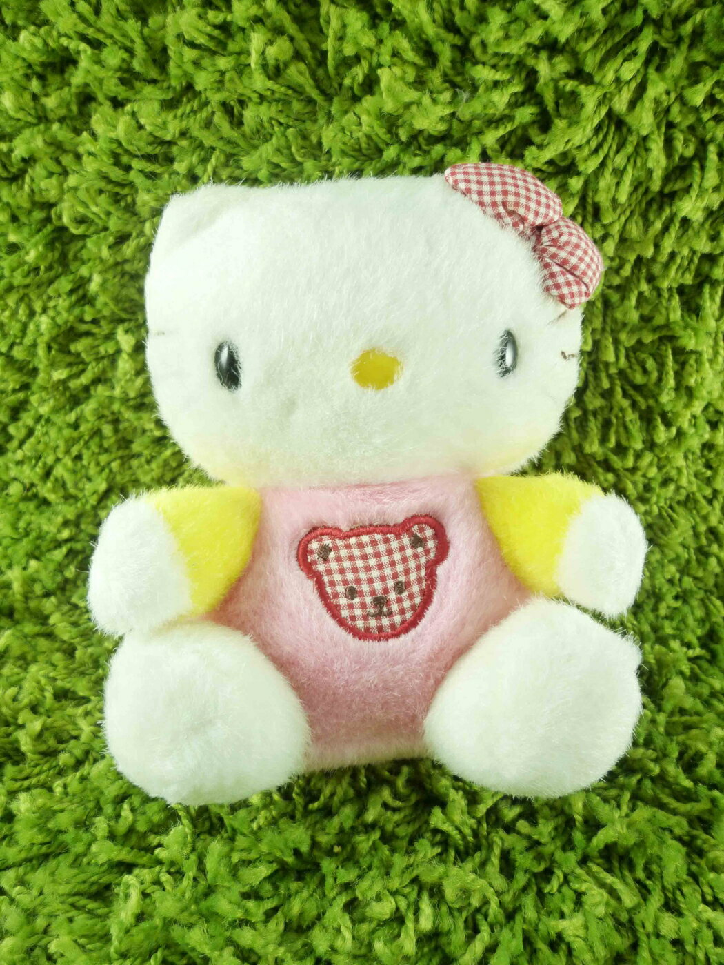 【震撼精品百貨】Hello Kitty 凱蒂貓 KITTY絨毛娃娃-粉黃造型 震撼日式精品百貨