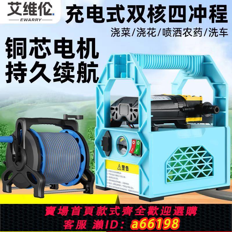 【臺灣公司 可開發票】鋰電小型菜地充電式抽水泵澆菜神器澆水澆地農用家用灌溉抽水機
