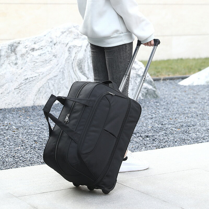 拉桿包女大容量行李包男登機手提旅行袋折疊防潑水超輕出差旅游包