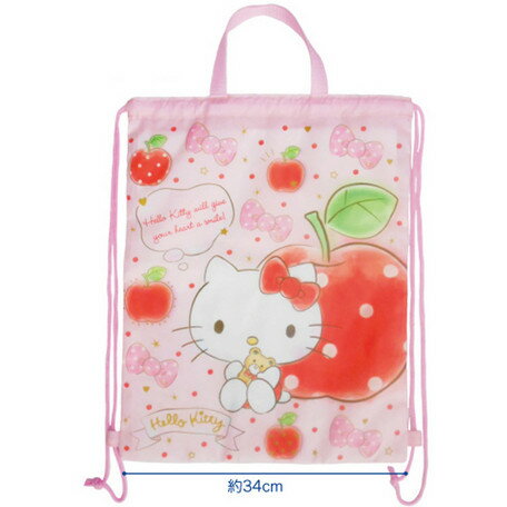 大賀屋 hello kitty 手提 束口袋 揹包 收納包 KT 凱蒂貓 三麗鷗 正版 授權 日貨 J00014132