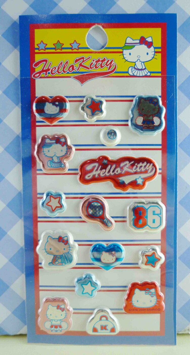 【震撼精品百貨】Hello Kitty 凱蒂貓 KITTY立體貼紙-打球 震撼日式精品百貨
