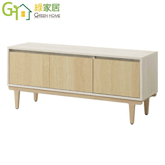 【綠家居】菲可雙色3.9尺開門座鞋櫃