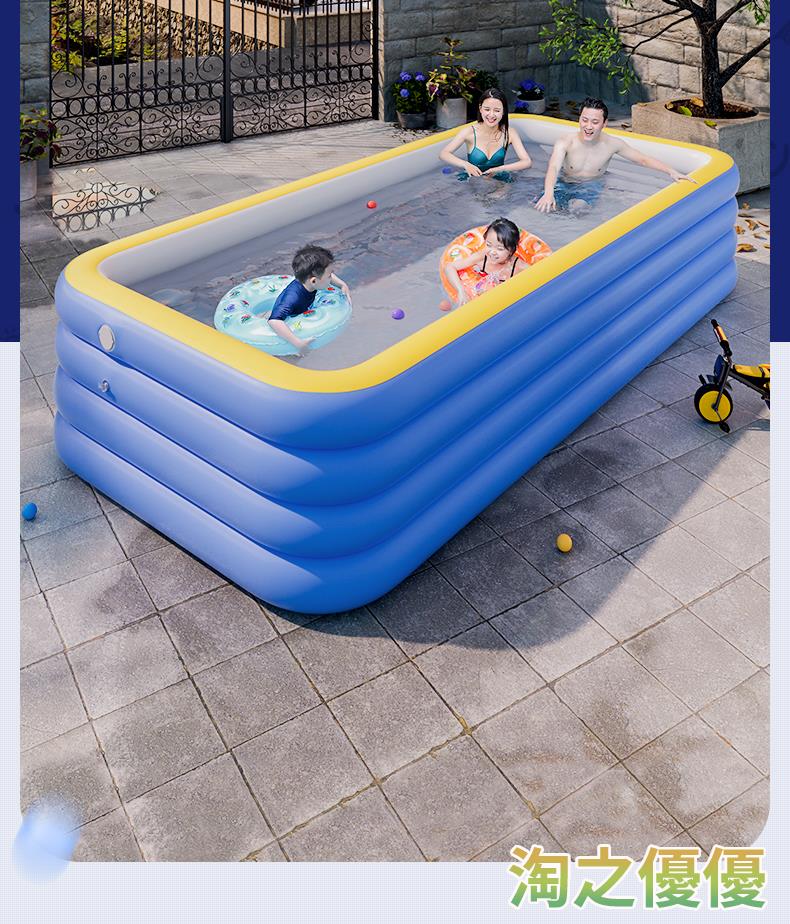 充氣游泳池 充氣游泳池嬰兒童家用洗澡戲水池寶寶室內外折疊大型水上樂園戶外
