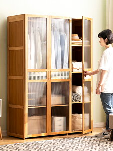 【免運】 簡易衣柜臥室家用出租房屋兒童實木組裝柜子衣櫥經濟型小戶型收納