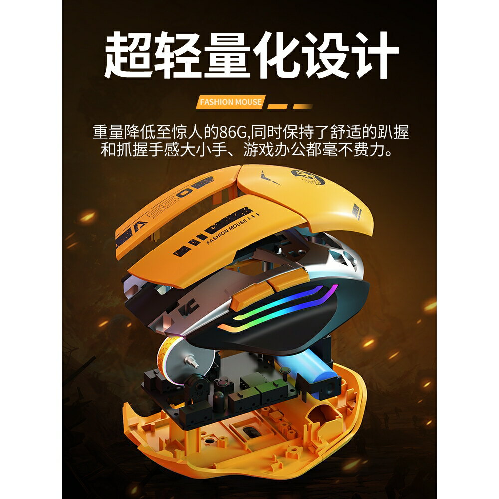 Razer雷蛇官網正品滑鼠可充電無聲靜音辦公人體工學遊戲