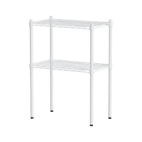 收納架/置物架/鐵架 輕型 60x45x90cm二層烤漆白波浪架 dayneeds 1