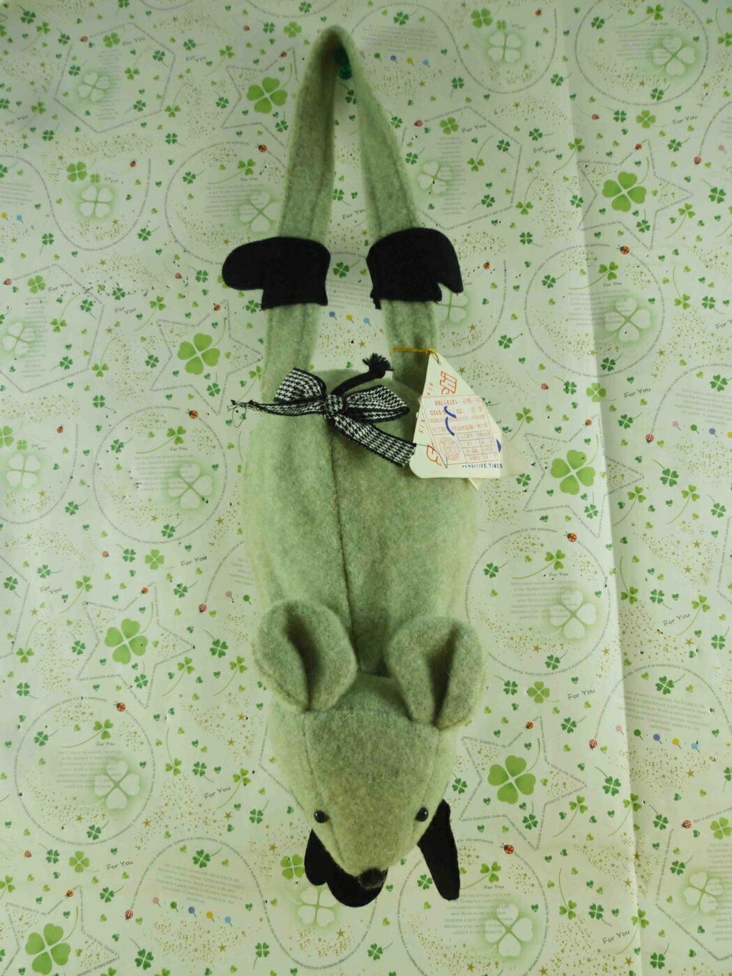 【震撼精品百貨】老鼠 造型提袋-綠色(小) 震撼日式精品百貨