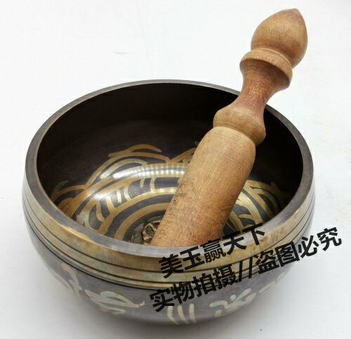 尼泊爾手工銅碗響黃銅佛音碗瑜伽冥想靜心缽金缽盂缽音碗銅罄法器