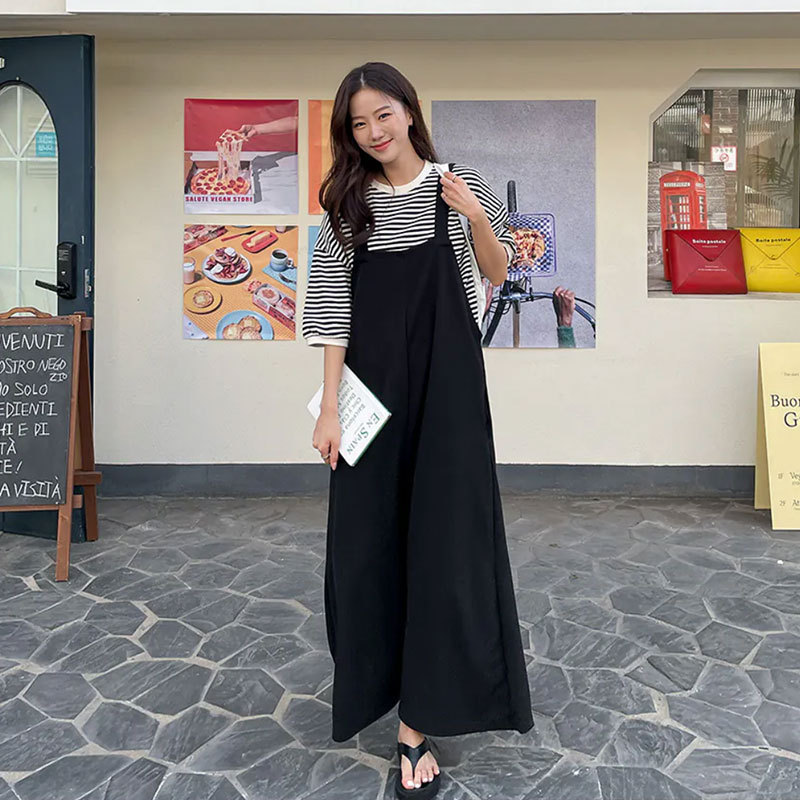 ANNAs 特價款 正韓 大長腿 連身褲 吊帶褲 長褲 寬褲 寬鬆 顯瘦 韓國 5