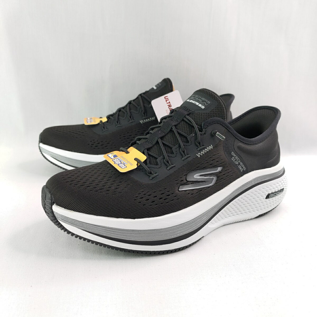 Skechers 129006BKW 女慢跑鞋 GO RUN ELEVATE 2.0 黑/白【iSport愛運動】