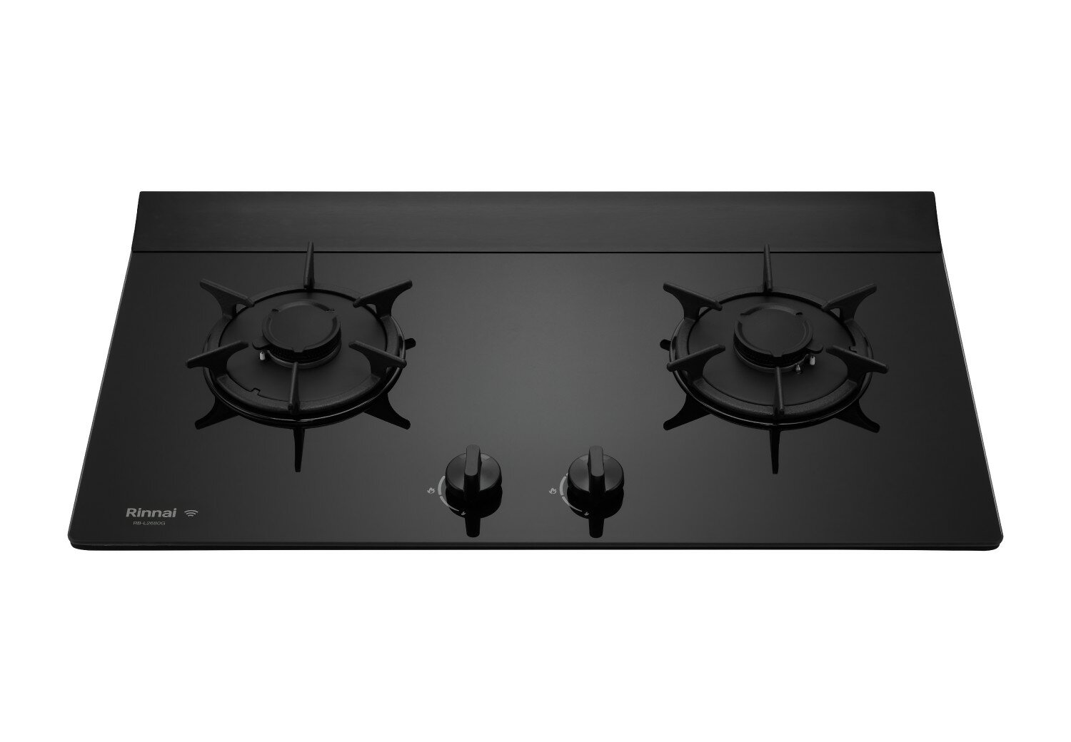 林內一級能效彩焱雙口檯面爐黑玻天然/液化 RB-L2680G 連動系列