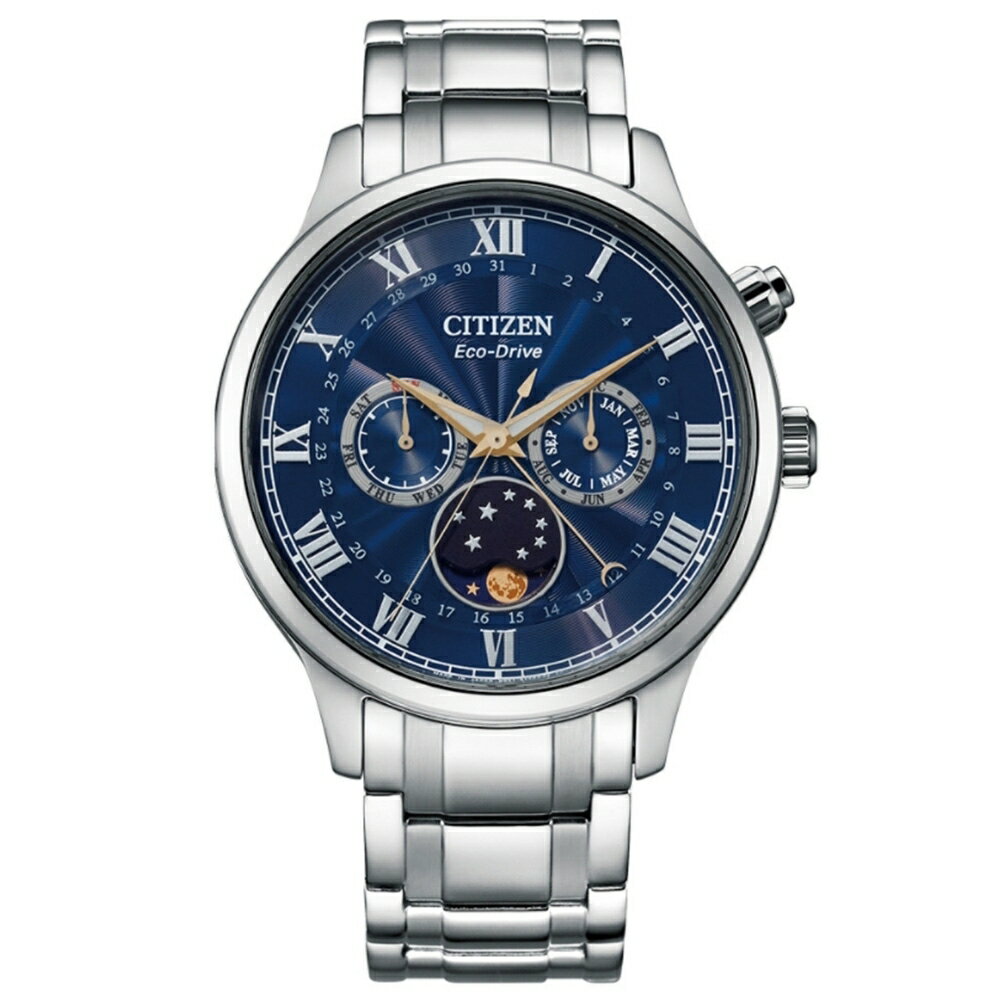 【Time Piece】CITIZEN GENT'S系列經典月相光動能腕錶(AP1050-81L) [APP下單享4%點數]